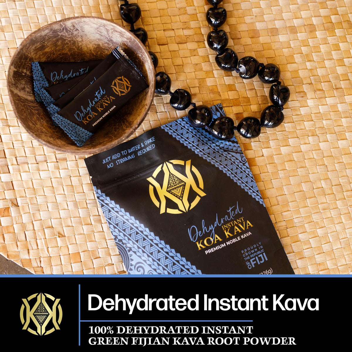 Koa Kava Dehydrated Instant Kava β 16 oz Green Fijian Noble Root Powder (1 lb)