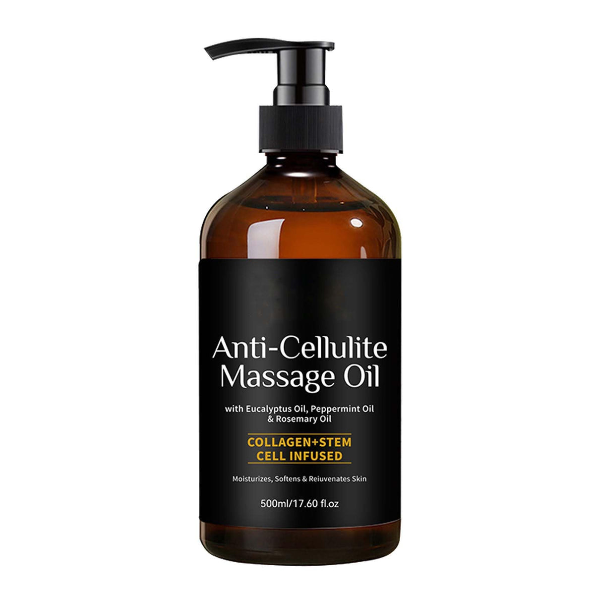 LEHOYIANG Anti-Cellulite Massage Oil β 17.6oz, 100% Pure Essential Oil for Diffusers, Skin & Aromatherapy