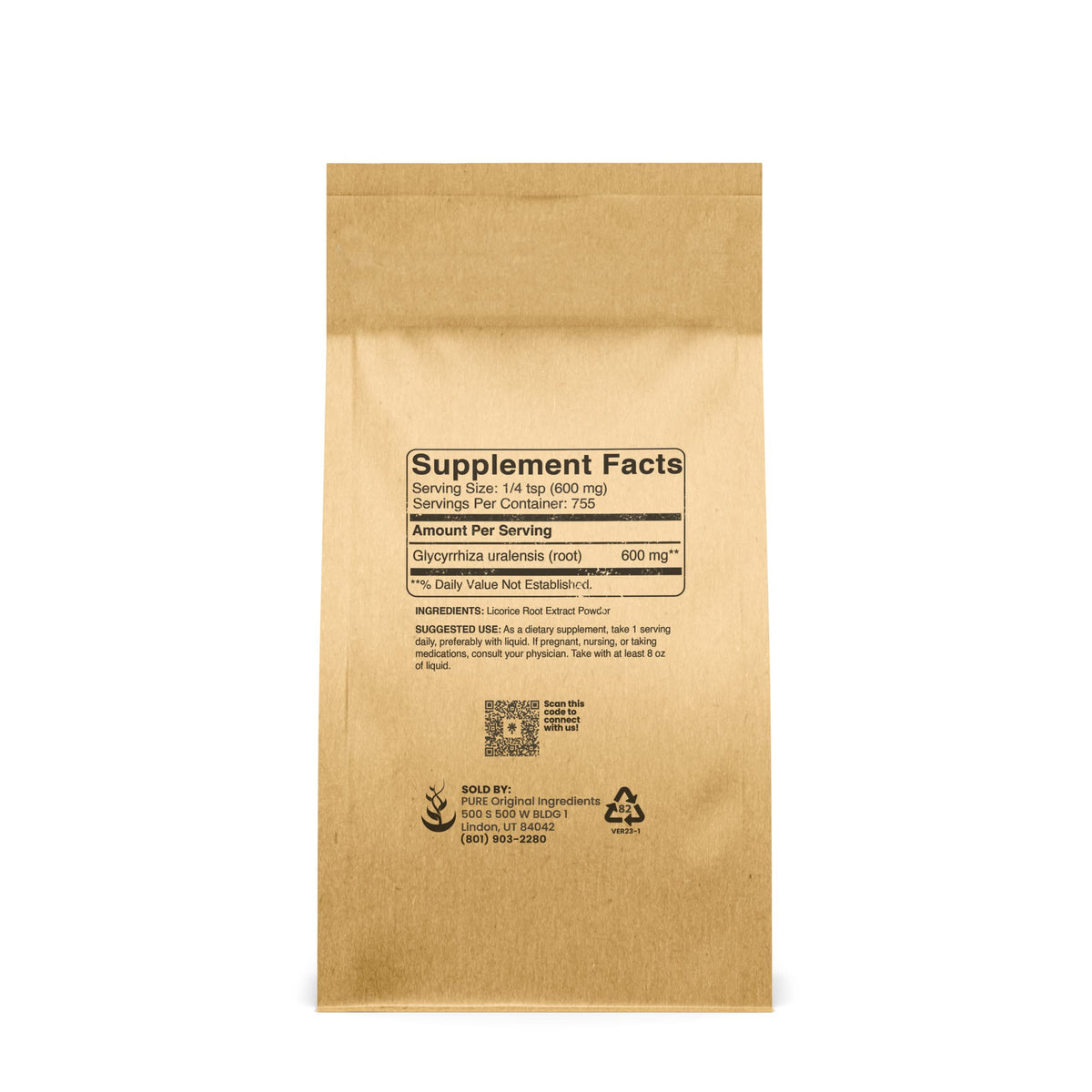 Pure Original Ingredients Licorice Extract Powder (1lb) β Non-GMO, Gluten-Free | Mulethi
