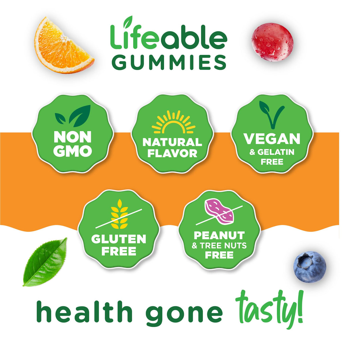 Lifeable Lutein and Zeaxanthin Gummies | Great Tasting Lutein and Zeaxanthin Supplements for Eyes | Vegan and Non GMO Eye Health Gummies | 60 Count