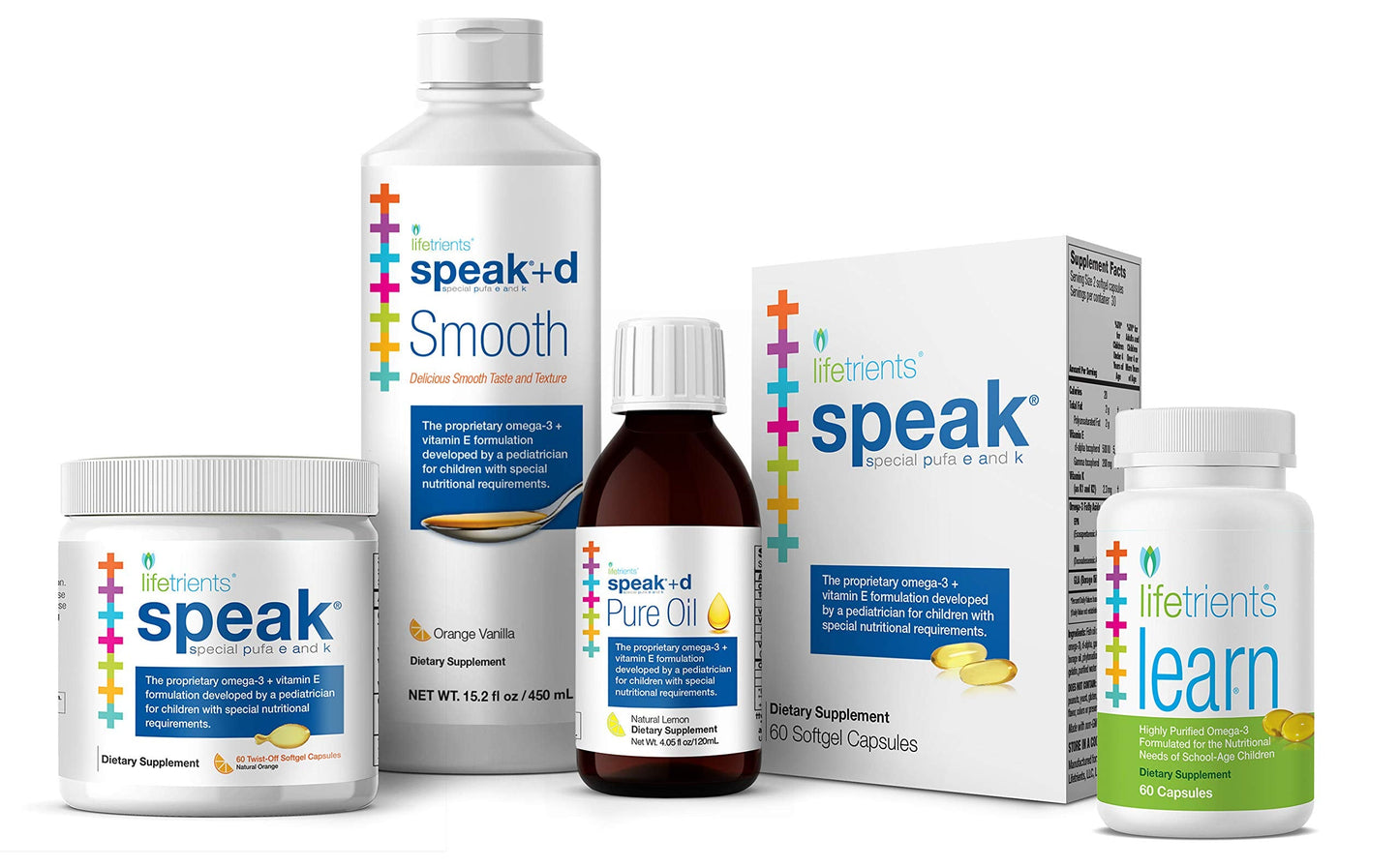 Lifetrients Speak+D Smooth – Orange Vanilla, 15.2 oz – Pediatrician Formulated for Special Nutritional Needs