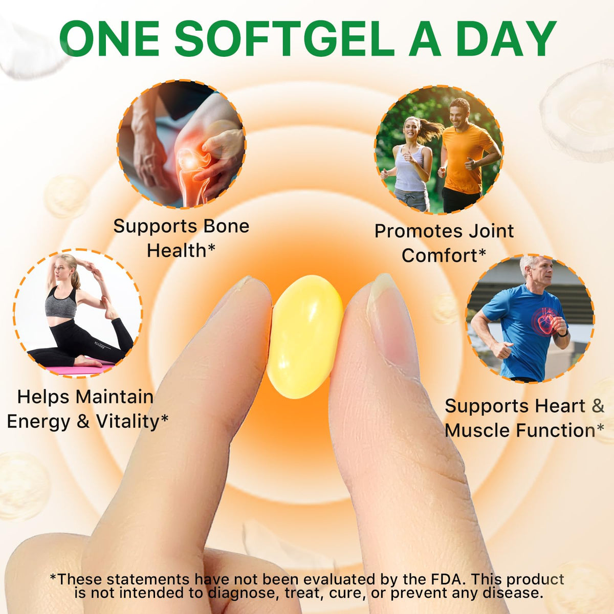 Lofuanna Vitamin D3 K2 Softgels β 2-in-1 D3 & K2 with Coconut Oil