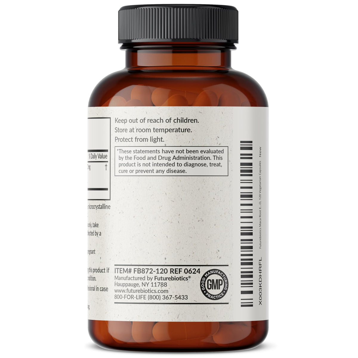 Futurebiotics Maca Root Extra Strength – Energy, Stamina & Reproductive Health | Non-GMO, 120 Veg Capsules