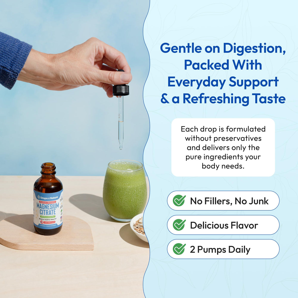 Magnesium Citrate Liquid – 150 ملغ مغنيسيوم عالي الامتصاص، نباتي (توت مشكل، 60 مل)
