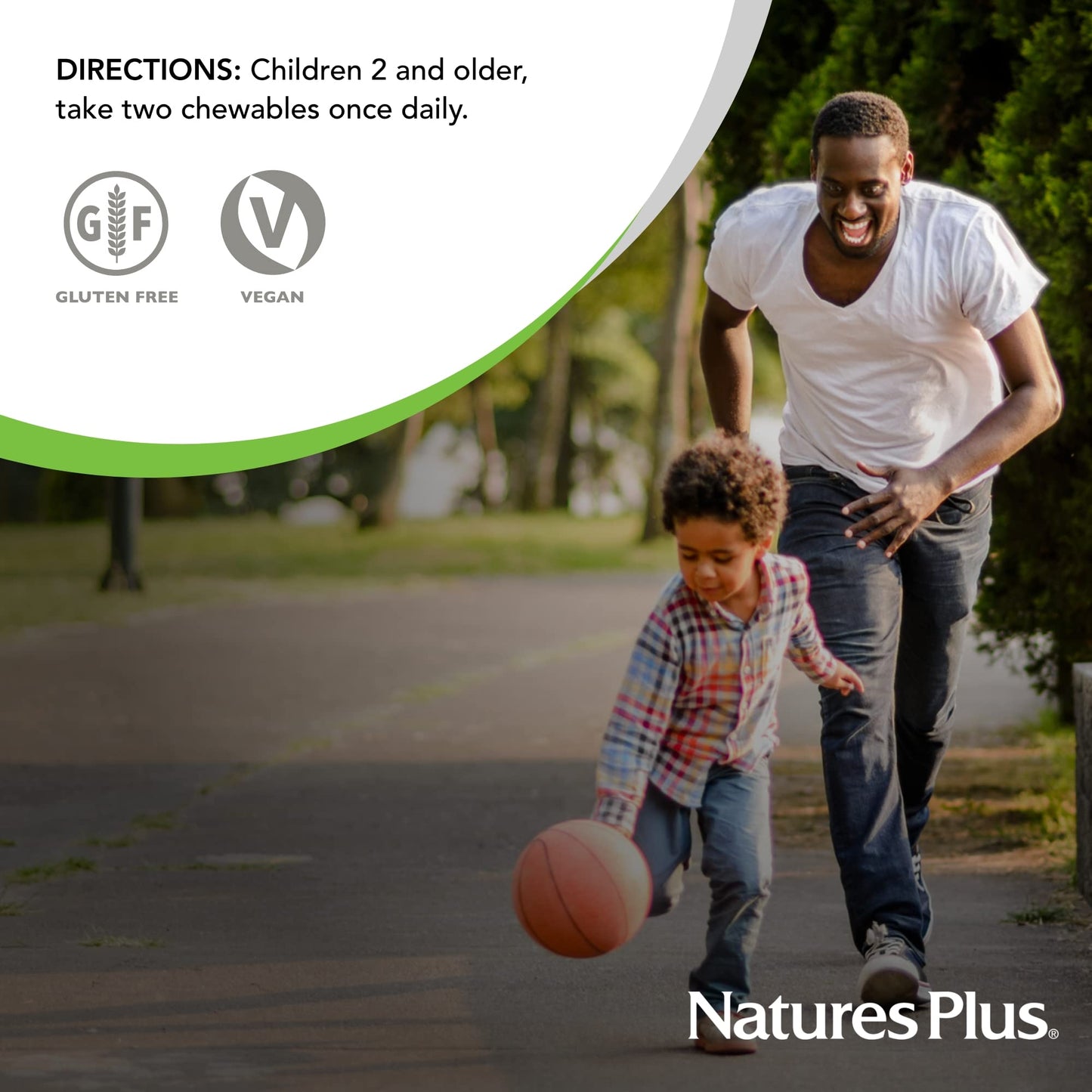 Natures Plus Animal Parade Children's Multivitamin - Orange Flavor, 90 Chewables (45 Servings) - Vegetarian & Gluten Free