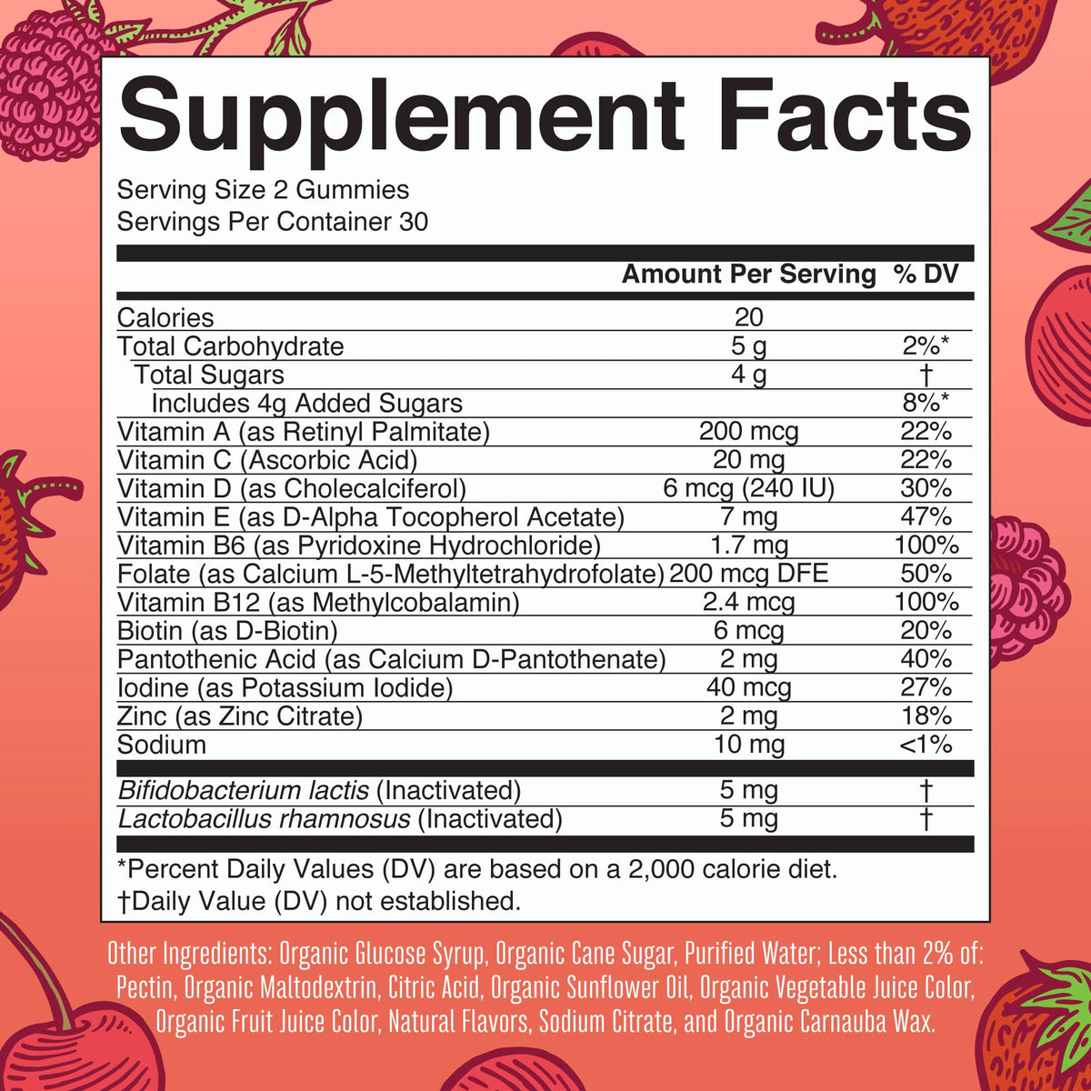 MaryRuth Organics Kids Vitamins – USDA Organic Multivitamin Gummies with Postbiotics (Ages 4+) | Vegan, Non-GMO | 60 Count
