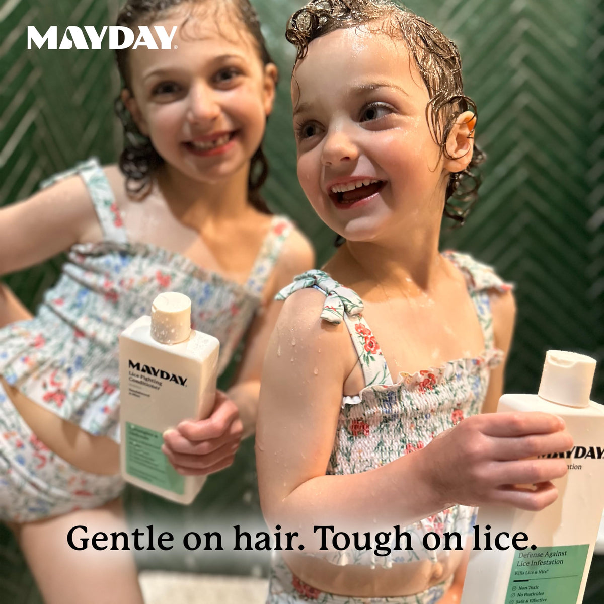 MAYDAY Daily Lice Routine Bundle β Non-Toxic 12oz Shampoo & 12oz Conditioner | Sandalwood & Mint
