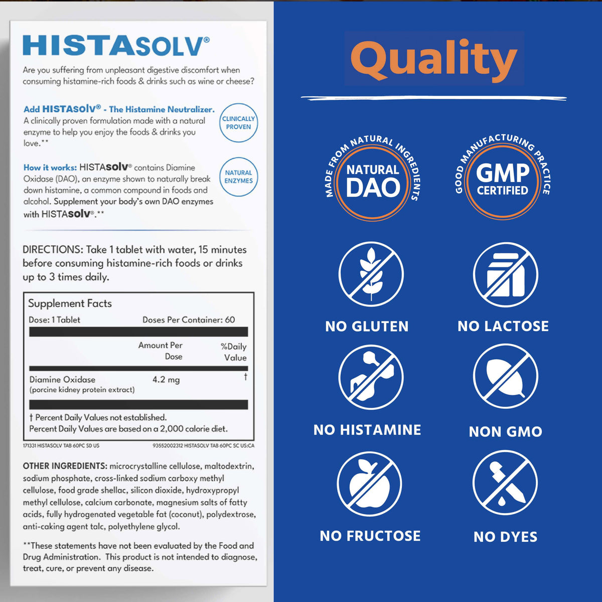 Medagel HISTAsolv إنزيم DAO بقوة إضافية – حساسية الهيستامين (النمسا) – عبوة 10 قطع