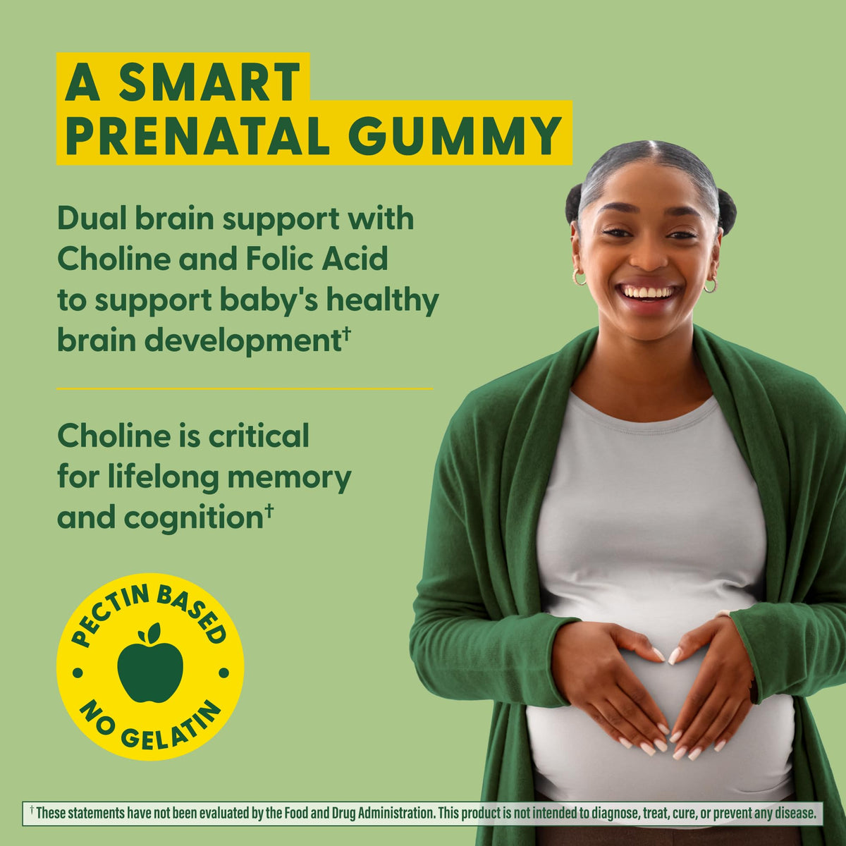 MegaFood Baby & Me 2 Prenatal Gummies – حمض الفوليك، الكولين، توت العليق الأحمر، 60 قطعة مضغ