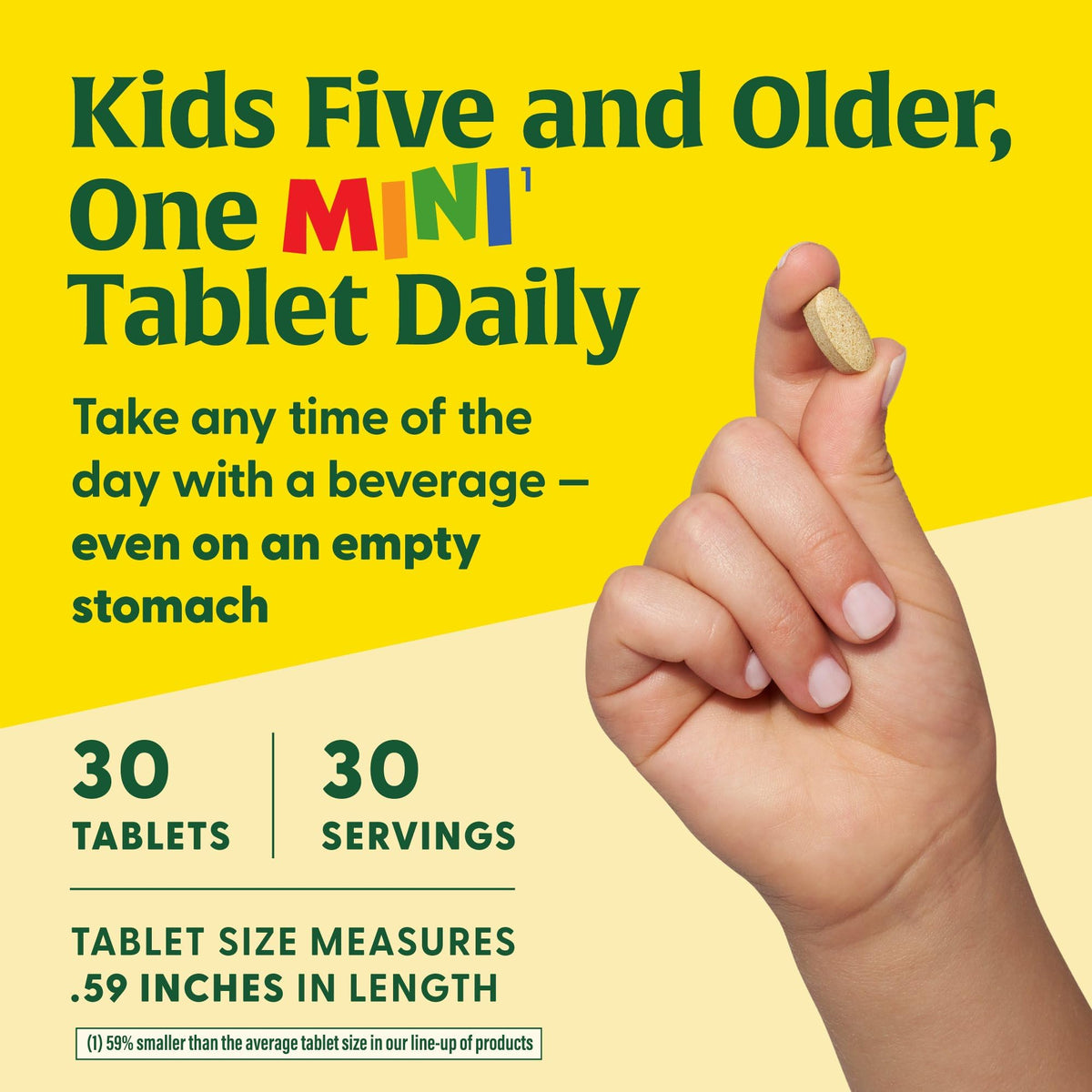 MegaFood Kids One Daily Multivitamin β 30 Servings | Vegetarian, Gluten Free, Non-GMO