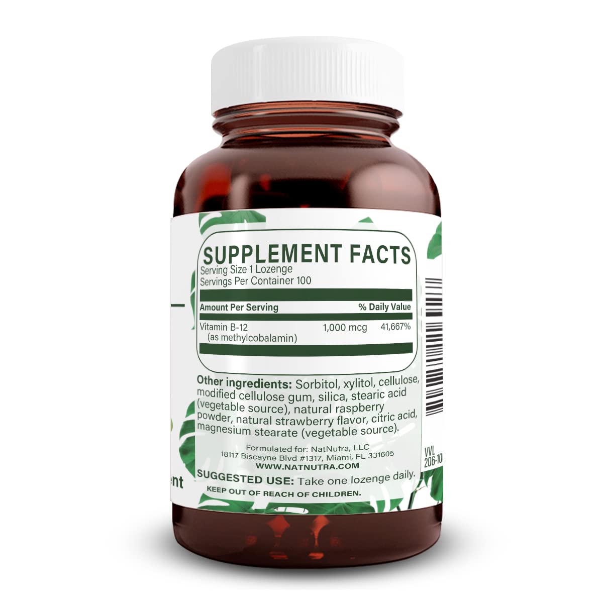 Natural Nutra Vegan Methyl B12 1000mcg β Energy, Immunity & Brain Health