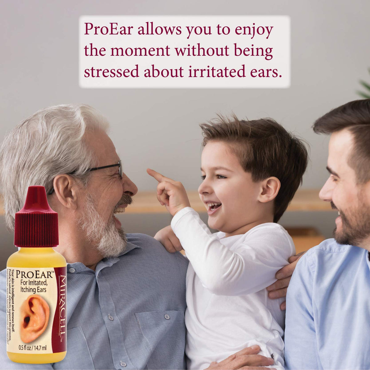 Miracell ProEar Ear Drops — Hydrating Ear Moisturizer, Wax Softener, 0.5 oz
