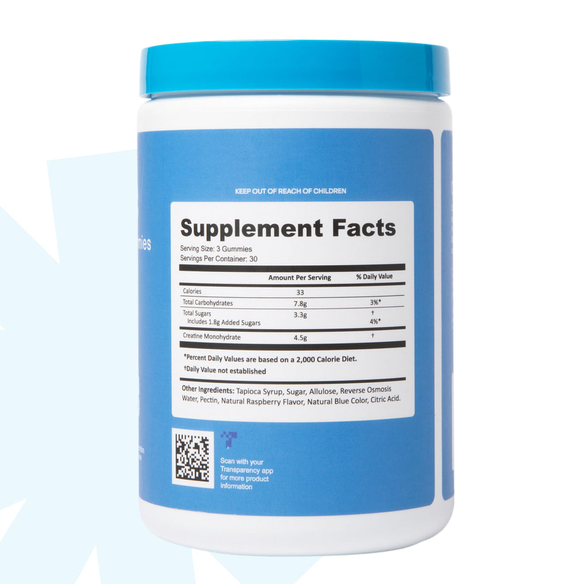 Create Creatine Monohydrate Gummies β 1.5g per Gummy, Vegan, Anti-Melting