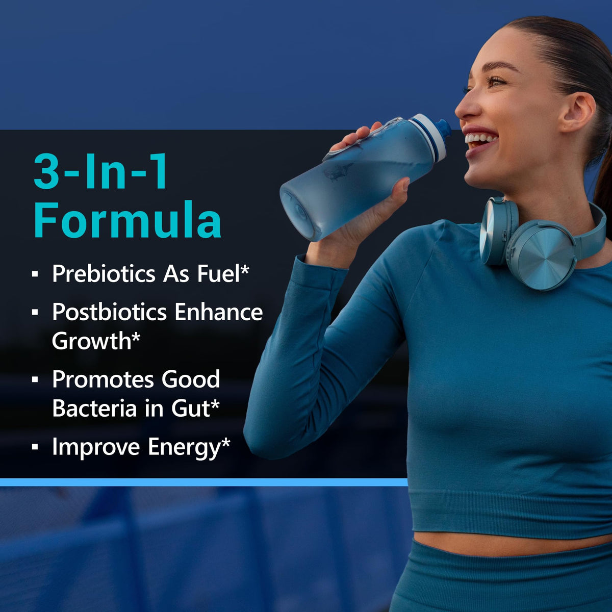 MyoActivo 60 مليار وحدة مستعمرة بروبيوتيك - 8 سلالات، بريبيوتيك، وبوستبيوتيك