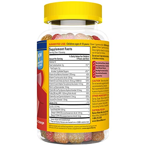 Nature Made Kids First Multivitamin with Omega-3 Gummies – 70 قطعة