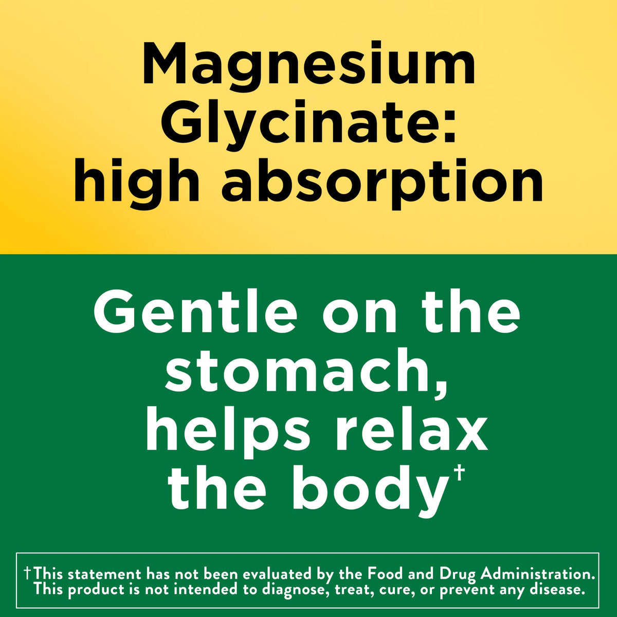 Nature Made Magnesium Glycinate 200 mg – 60 كبسولة | يدعم صحة العضلات والقلب والأعصاب والعظام