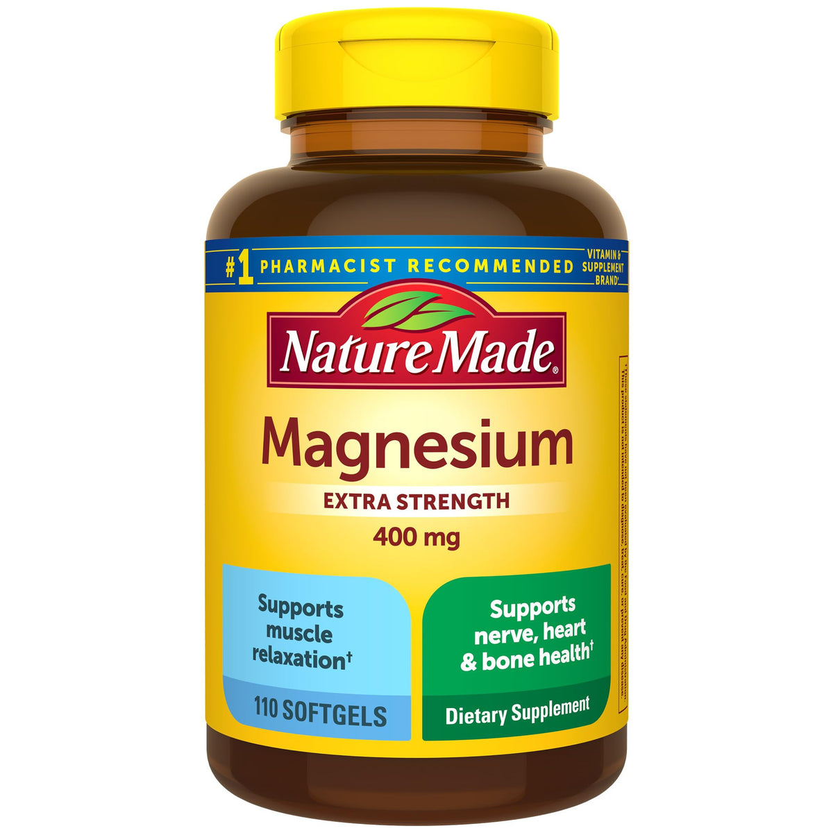 Nature Made Magnesium Oxide 400 mg Softgels β Extra Strength, 110-Count
