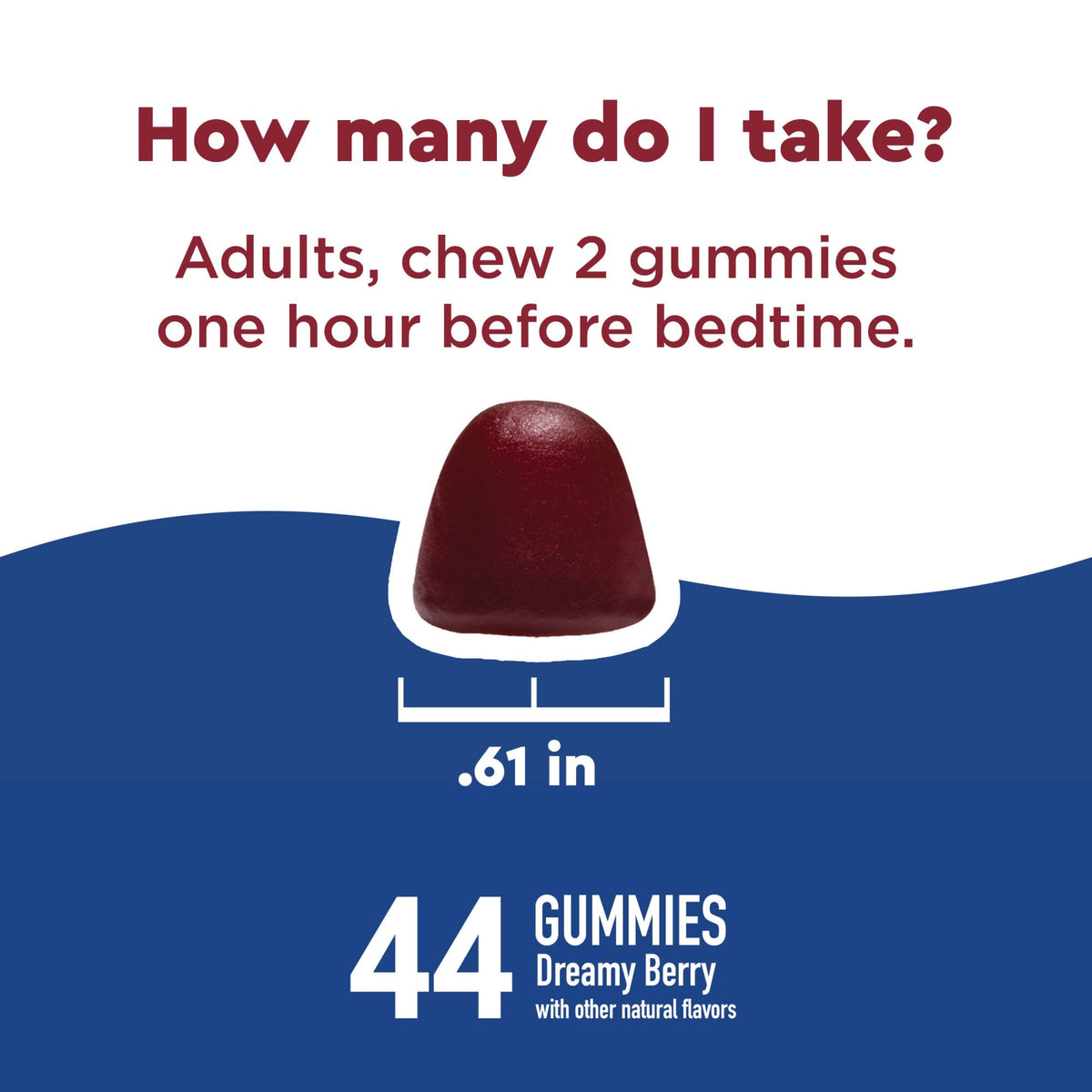 Nature Made Wellblends Sleep & Recover Gummies – ميلاتونين 3 ملجم، إل-ثيانين 200 ملجم، مغنيسيوم 100 ملجم (44 قطعة)