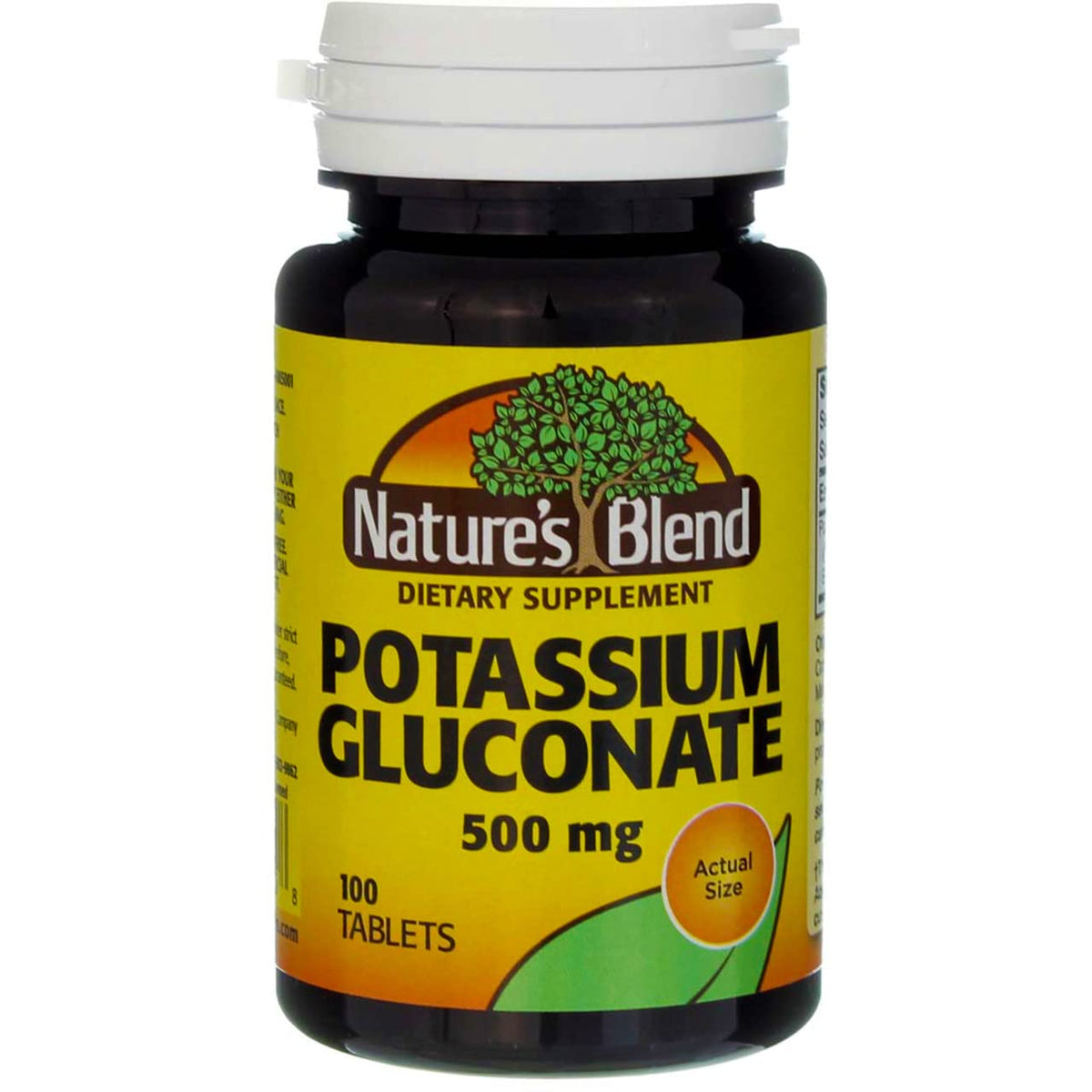Nature's Blend جلوكونات البوتاسيوم 500 ملغ - 100 قرص | مكمل بوتاسيوم