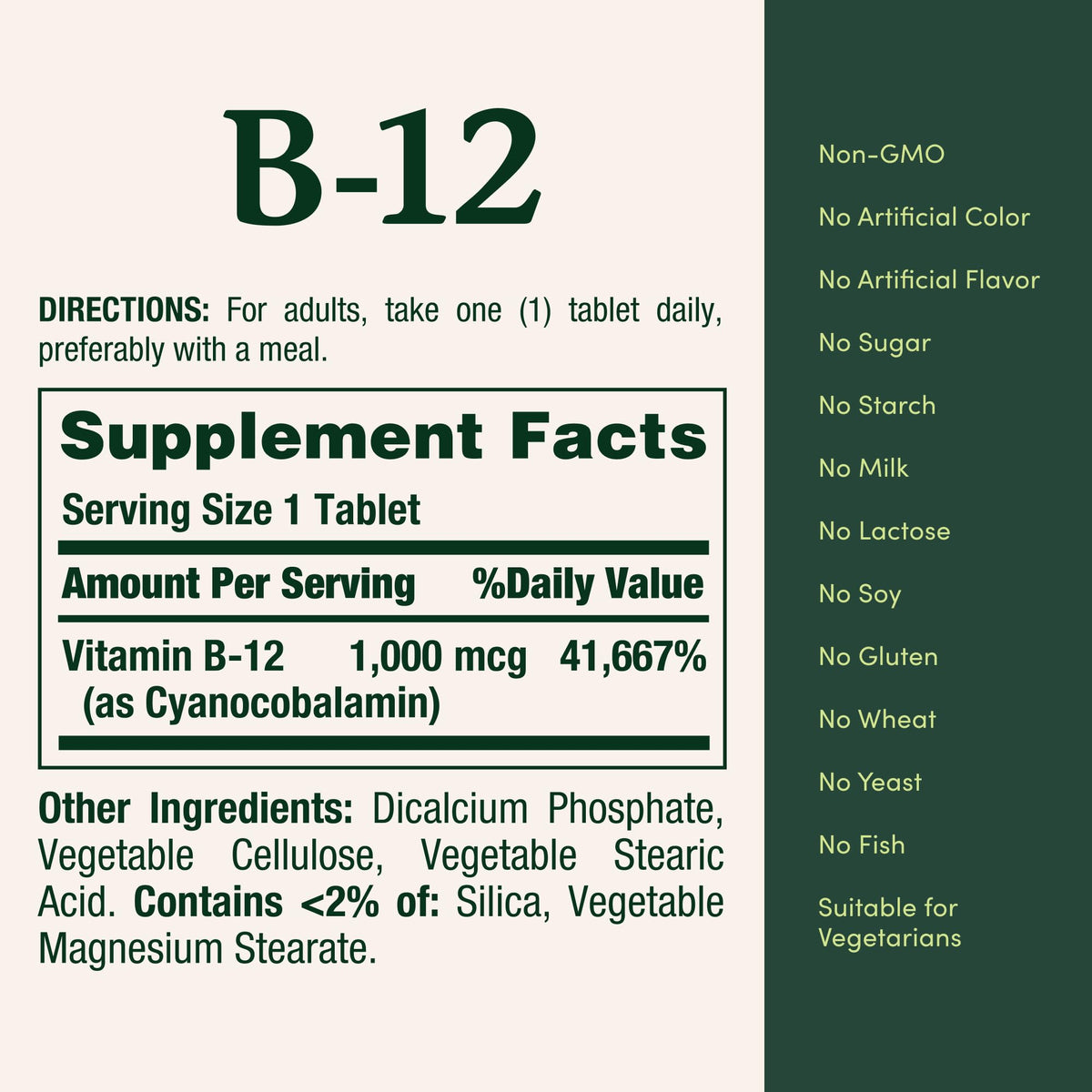 Nature's Bounty Vitamin B12 1000 mcg – Supports Energy Metabolism, 200 Count