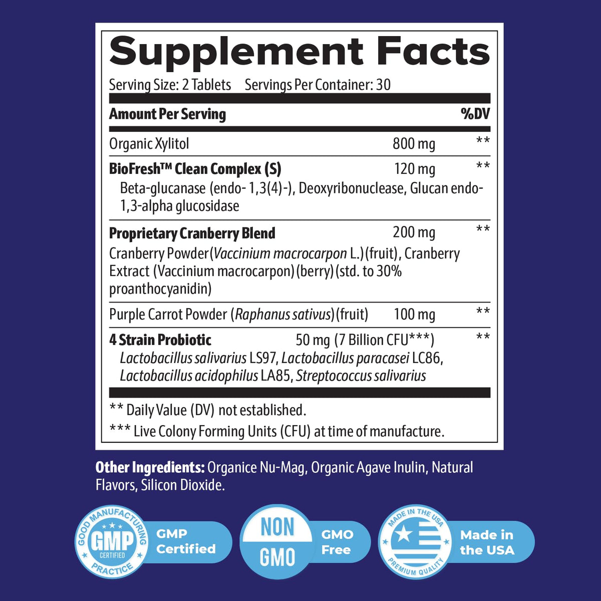 Nature’s NutriWave ProvaDent – Original Probiotic Teeth & Gums Support | 60 Tablets | Made in USA