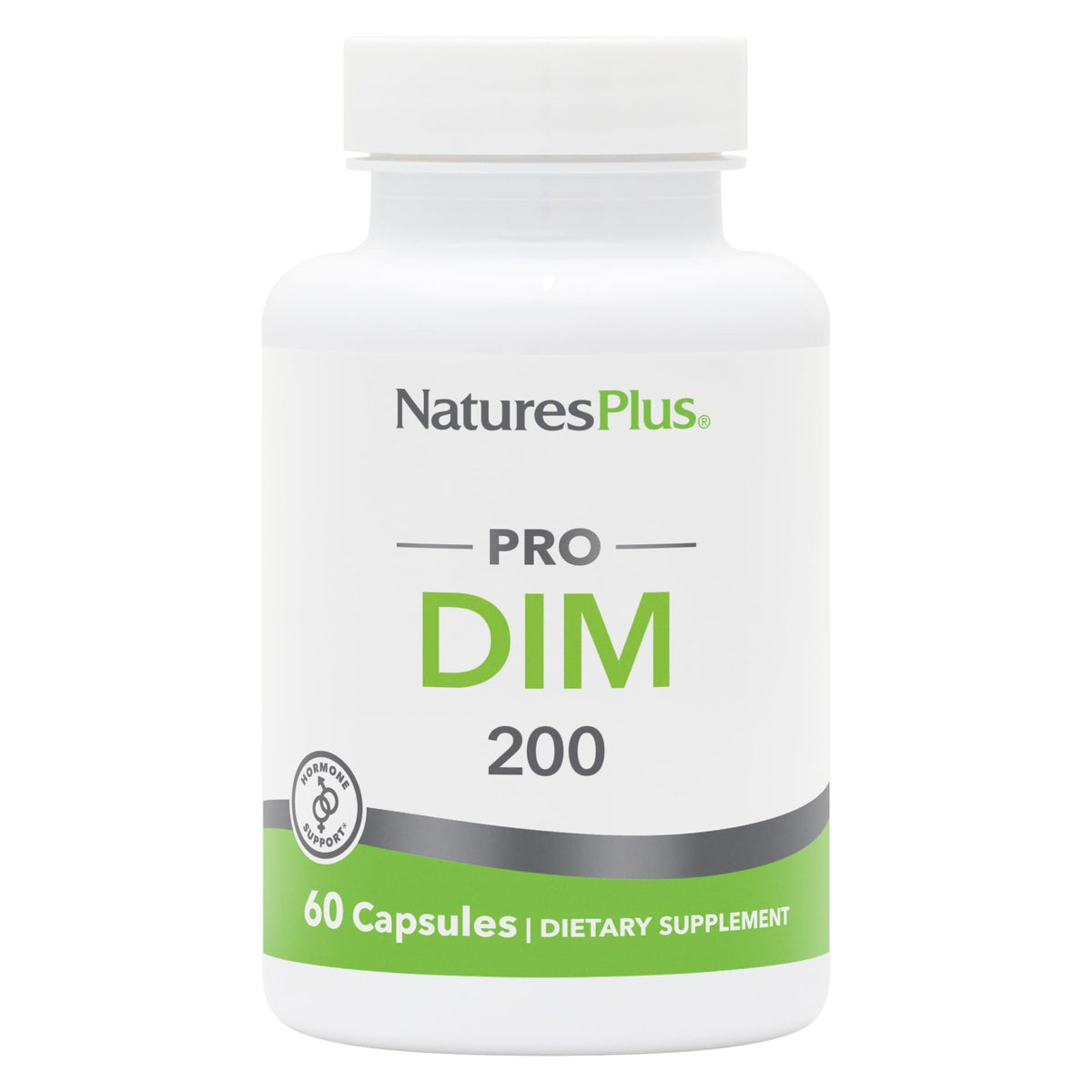 Natures Plus PRO DIM 200 mg - 60 كبسولة | يدعم توازن الإستروجين | نباتي وخالٍ من الغلوتين