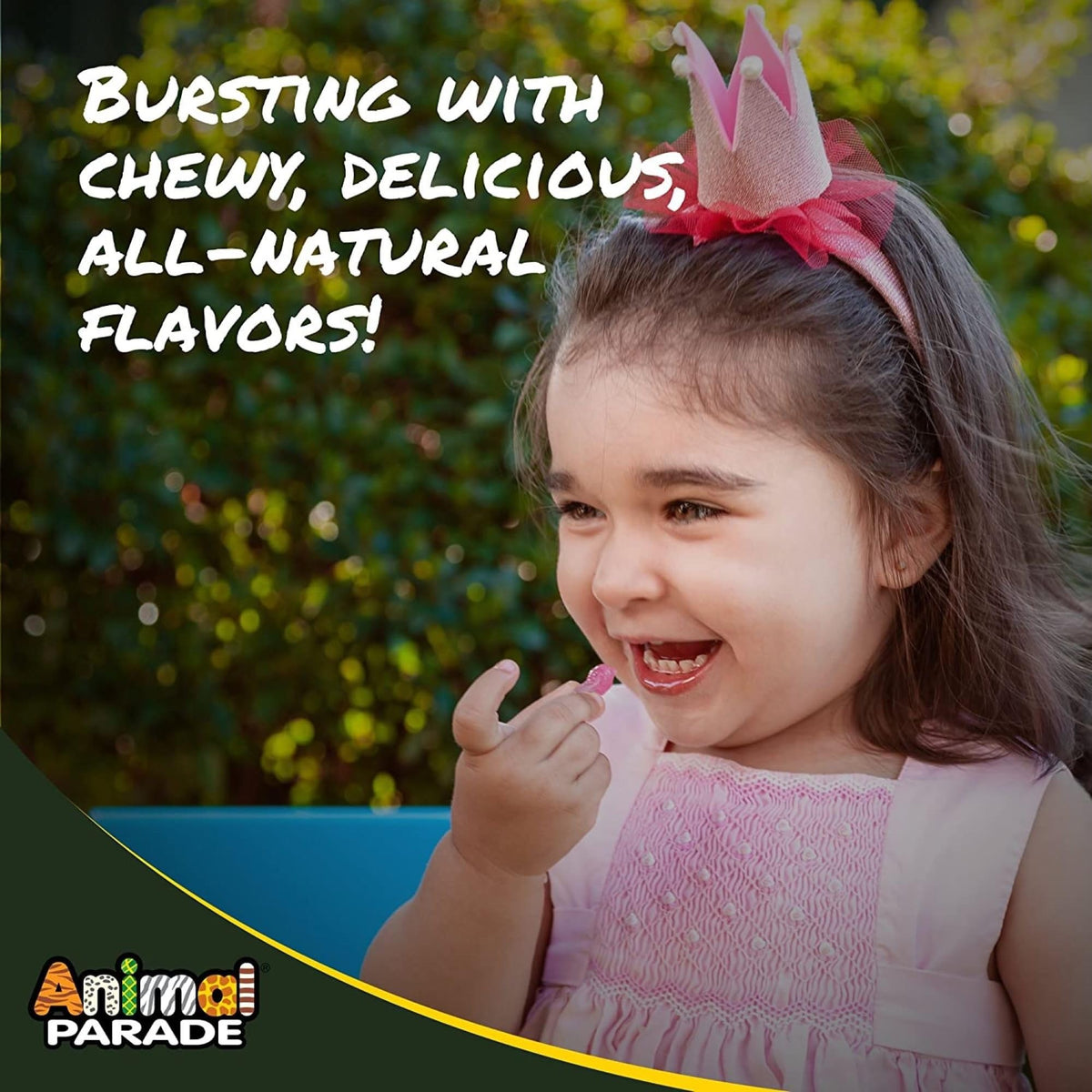 NaturesPlus Animal Parade Multivitamin Gummies - 90 قطعة، 30 حصة | الكرز والعنب والبرتقال