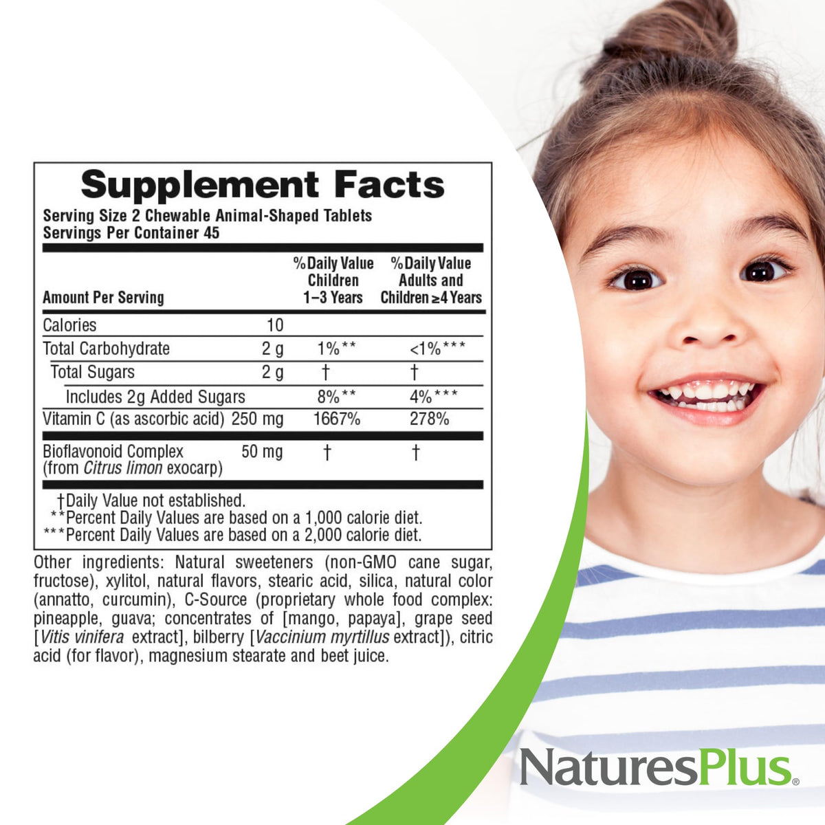 Nature's Plus Animal Parade Vitamin C Kids Chewables β Orange Flavor, 2-Pack