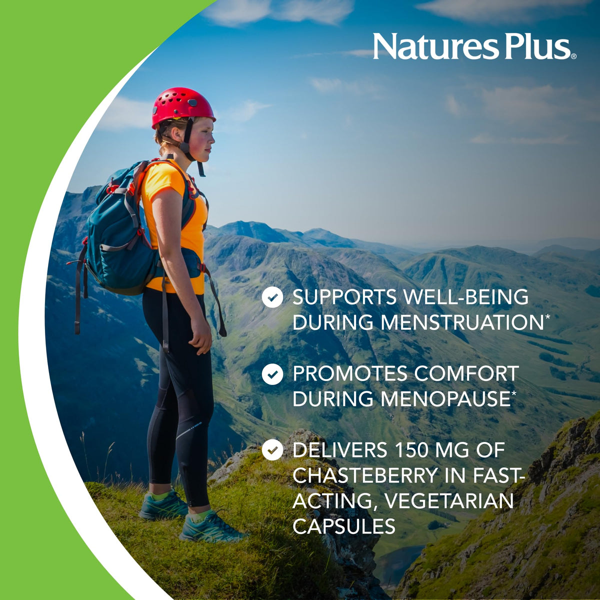 NaturesPlus Herbal Actives Chasteberry - 60 كبسولة، صحة الدورة الشهرية
