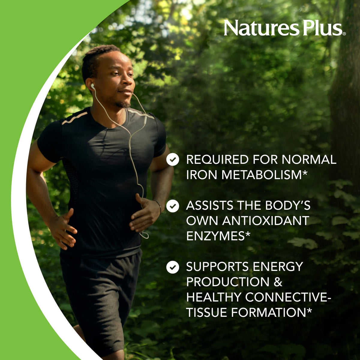 NaturesPlus نحاس 3 مجم - 90 قرص | يدعم الصحة العامة، خالٍ من الغلوتين