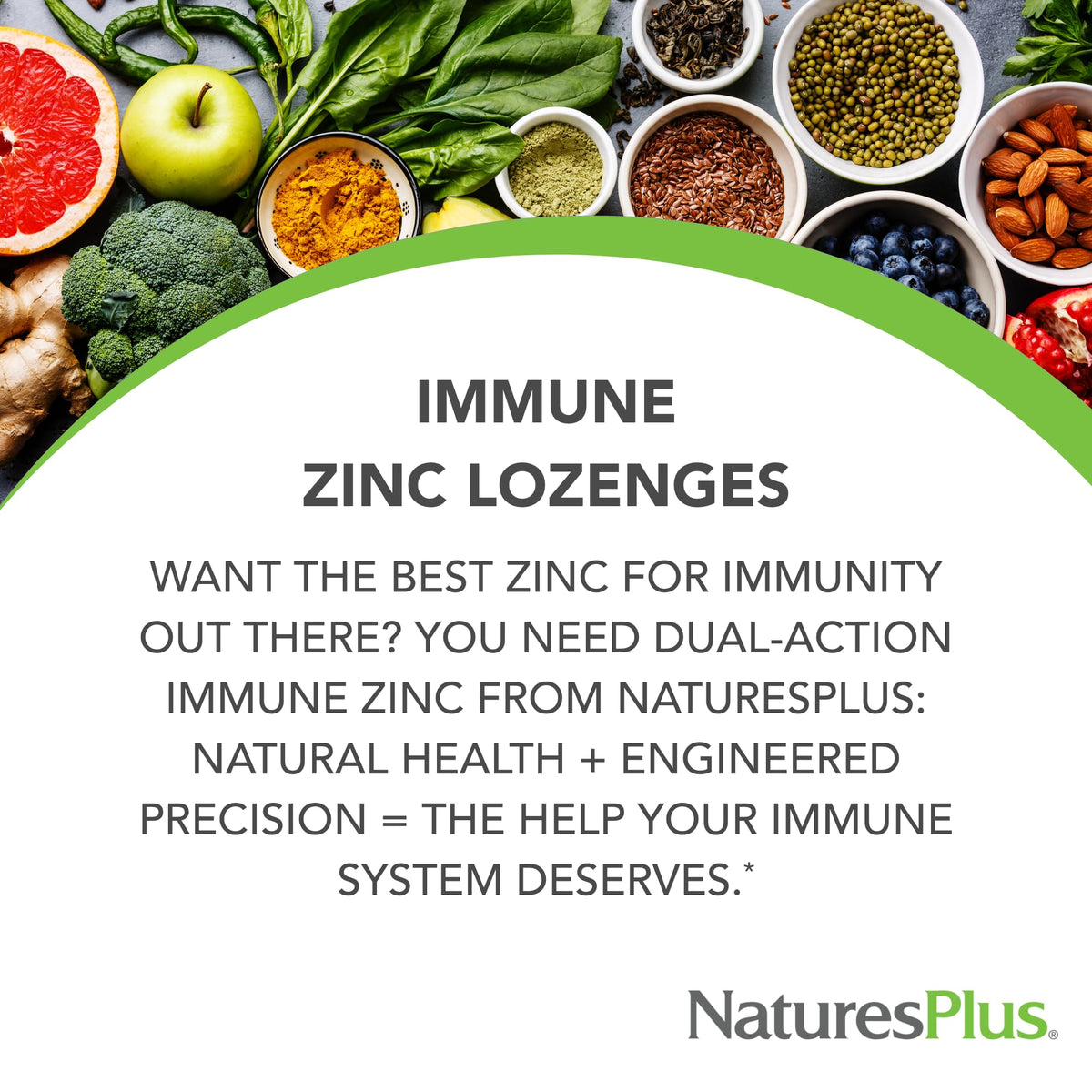 NaturesPlus Immune Zinc Pastille Berry - 60 قرص استحلاب - تركيبة زنك مزدوجة المفعول - نباتي وخالي من الغلوتين