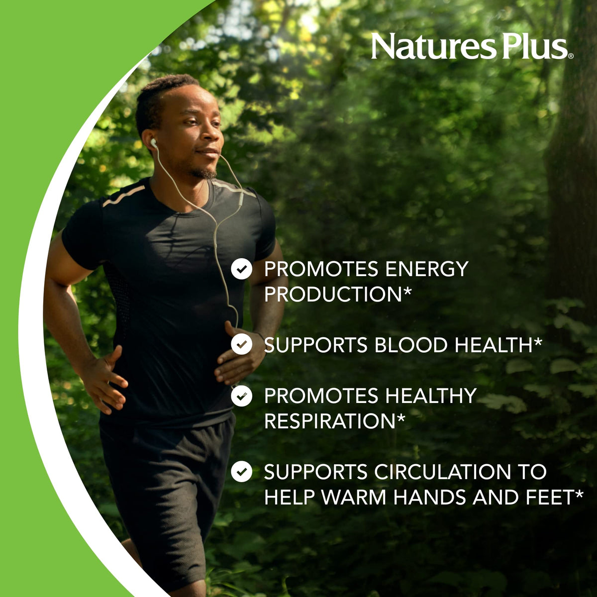 NaturesPlus حديد - 40 ملغ، 90 قرصًا، نباتي وخالٍ من الغلوتين | 45 حصة