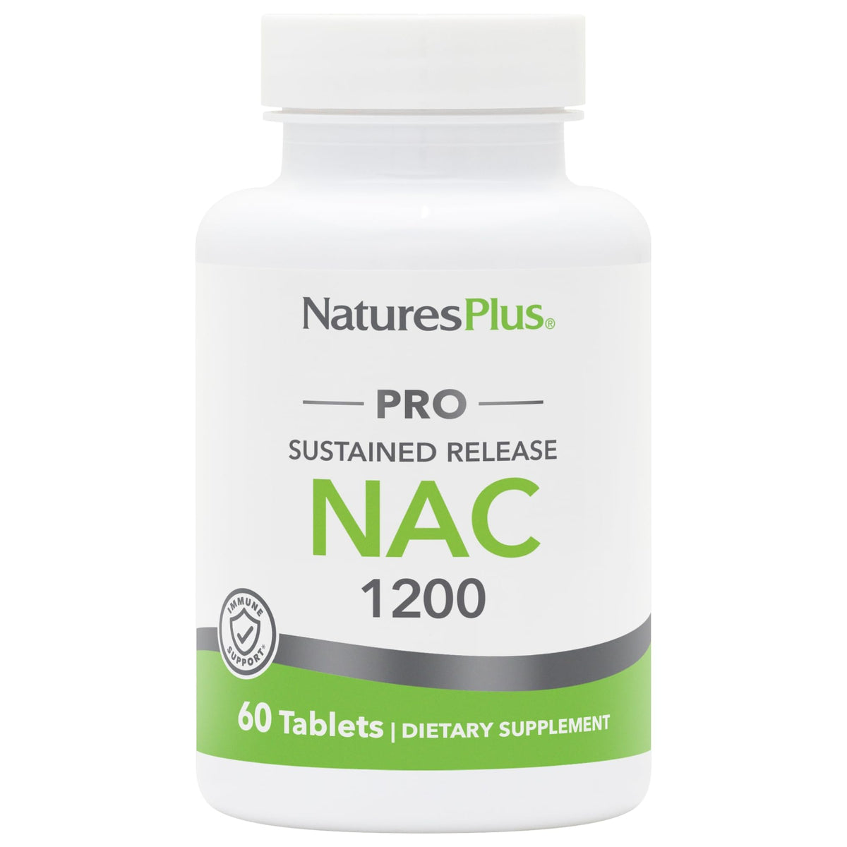 NaturesPlus PRO NAC 1200 ملجم - 60 قرصًا | تجديد الجلوتاثيون - 30 جرعة