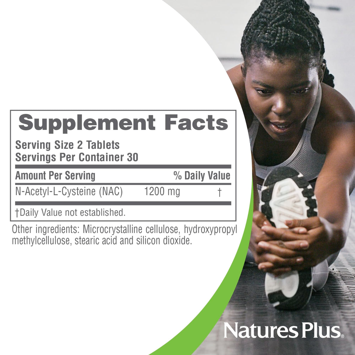 NaturesPlus PRO NAC 1200 ملجم - 60 قرصًا | تجديد الجلوتاثيون - 30 جرعة