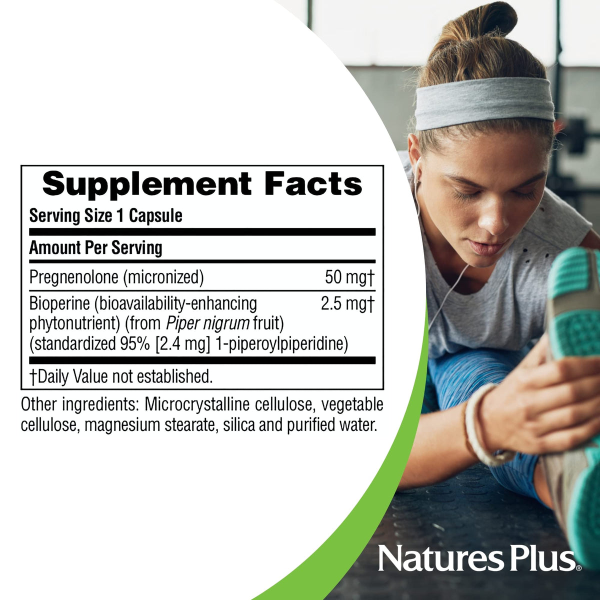 NaturesPlus Ultra Pregnenolone - 60 كبسولة | دعم المناعة والإدراك