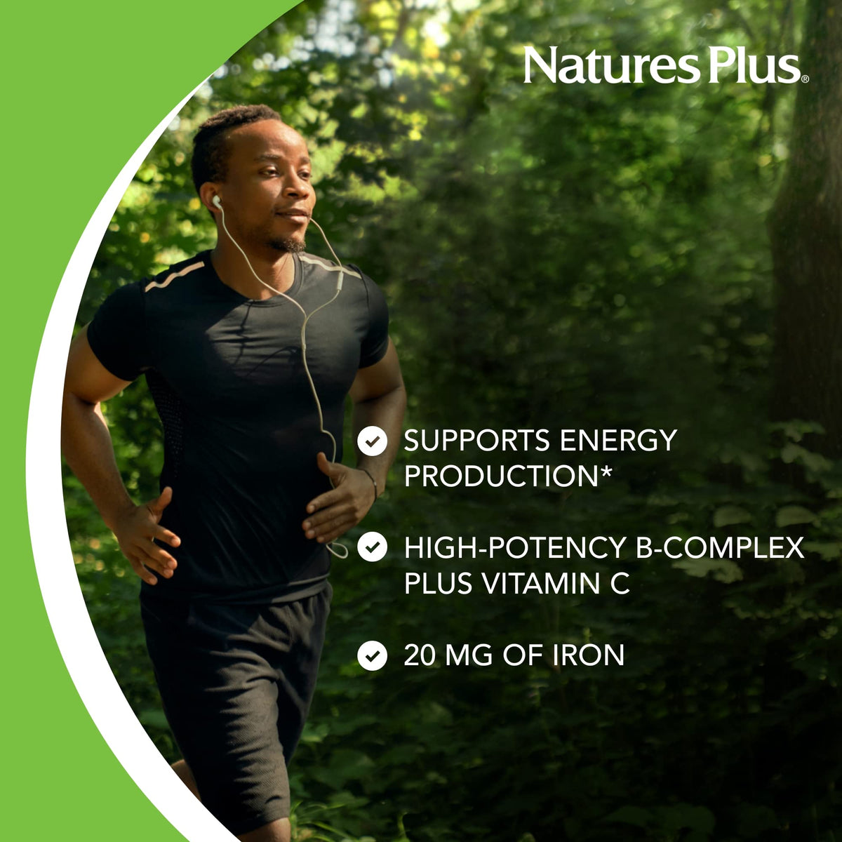 NaturesPlus Ultra-Stress مع الحديد | 30 قرصًا نباتيًا | تخفيف التوتر