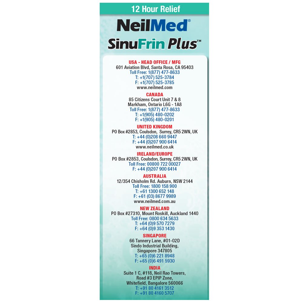NeilMed Sinufrin Plus Decongestant Moisturizing Gel β Quick Nasal Relief, No-Drip, 0.5 fl oz