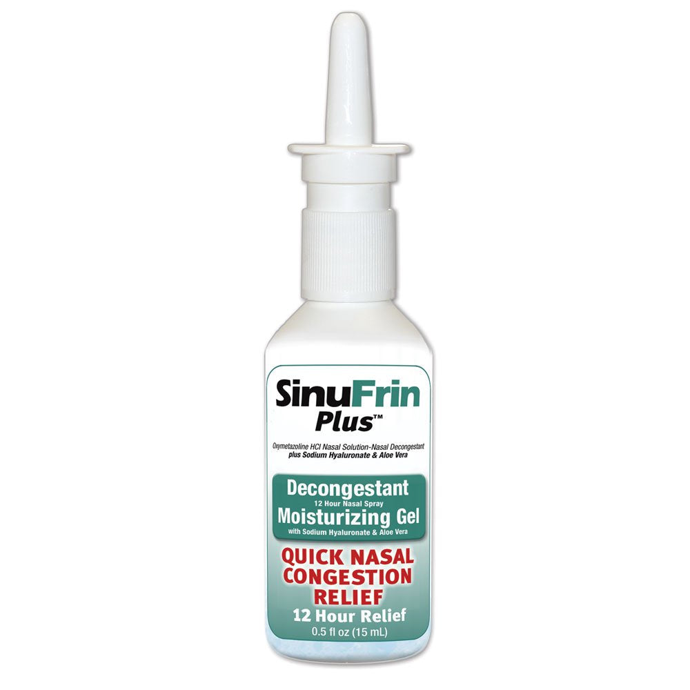 NeilMed Sinufrin Plus Decongestant Moisturizing Gel β Quick Nasal Relief, No-Drip, 0.5 fl oz