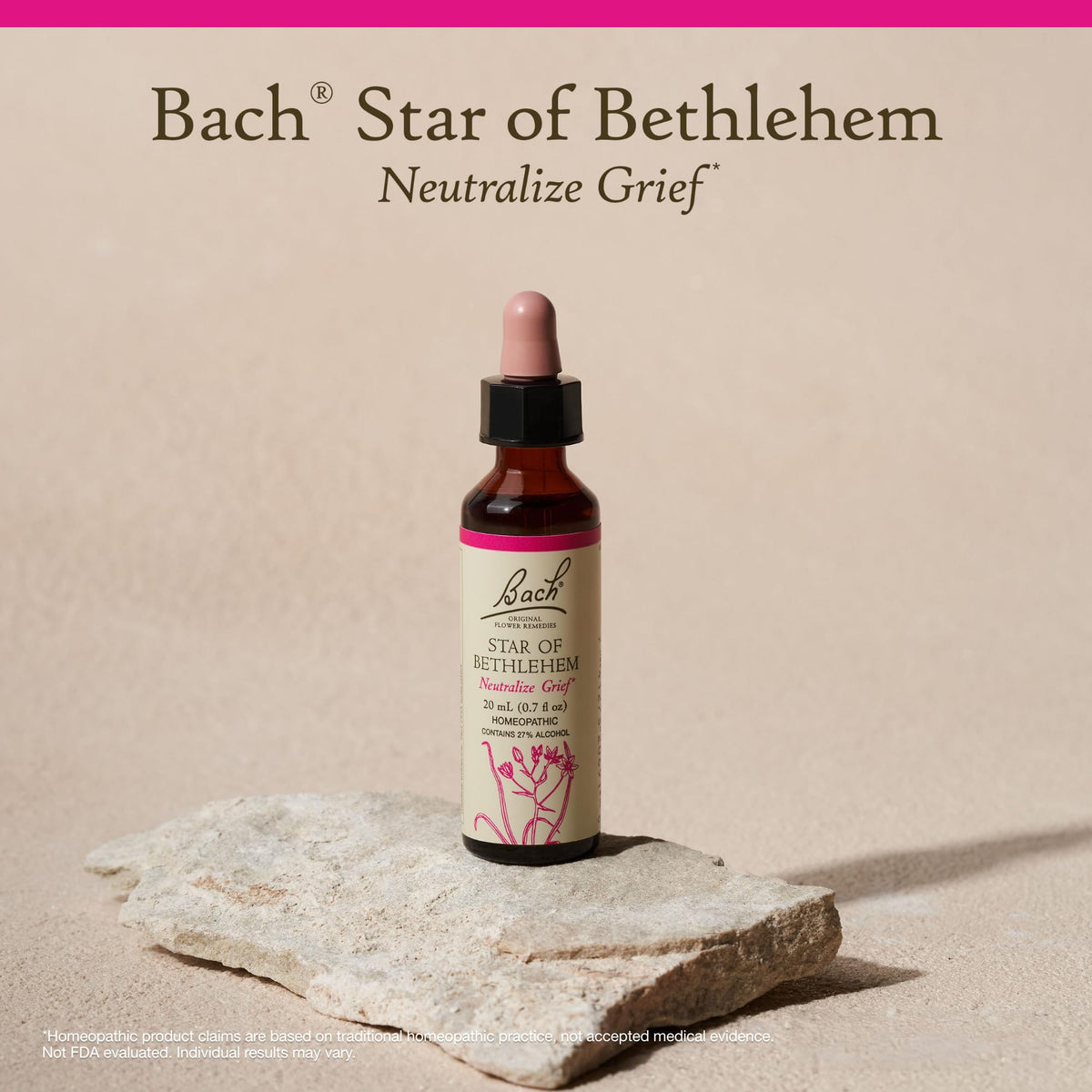 Nelson Bach Original Flower Remedies Star of Bethlehem – Neutralize Grief | 0.7 Fl Oz (20 ml) Pack of 1