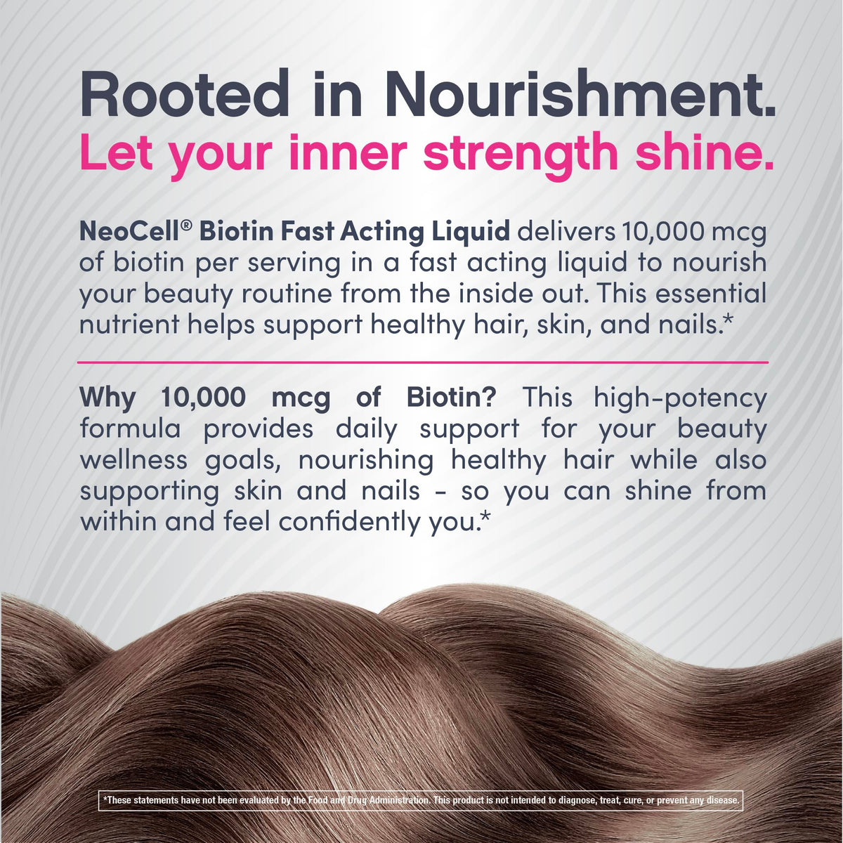 NeoCell Biotin Liquid Drops 10000mcg β 2oz Berry Flavor | Hair, Skin & Nails