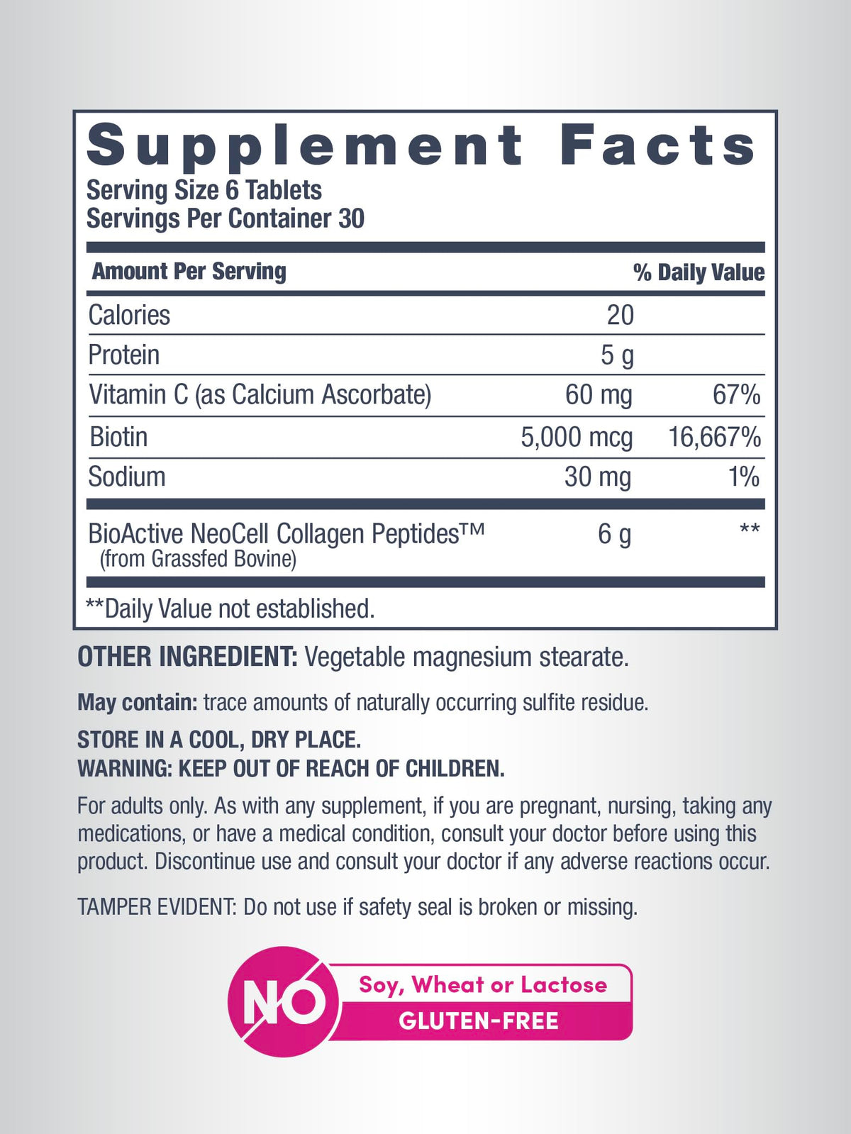 NeoCell Super Collagen with Vitamin C & Biotin – Skin, Hair & Nails Supplement, 180 Count