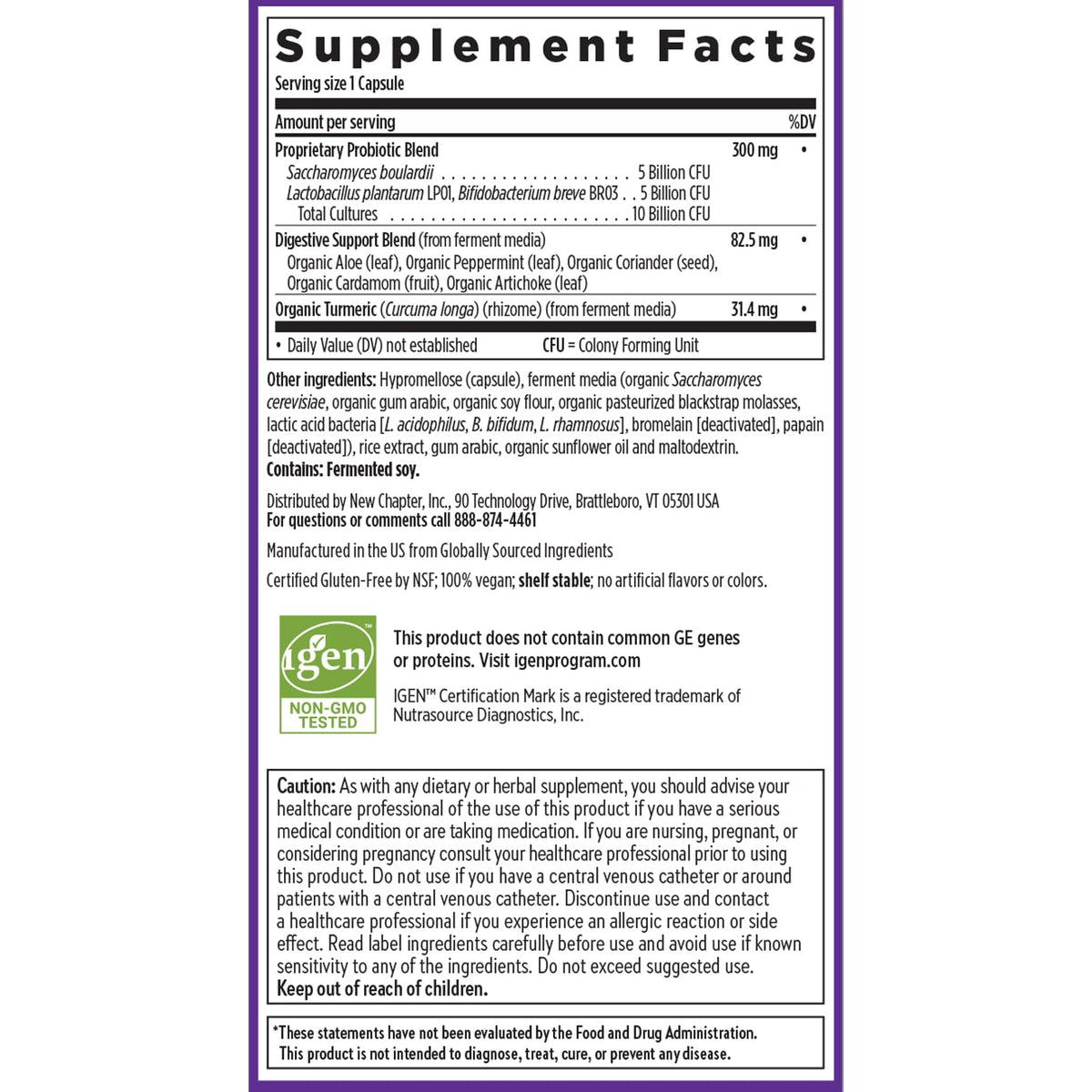 New Chapter Probiotic All-Flora 30 Ct – Advanced Digestion & Gut Health, Vegan, Non-GMO