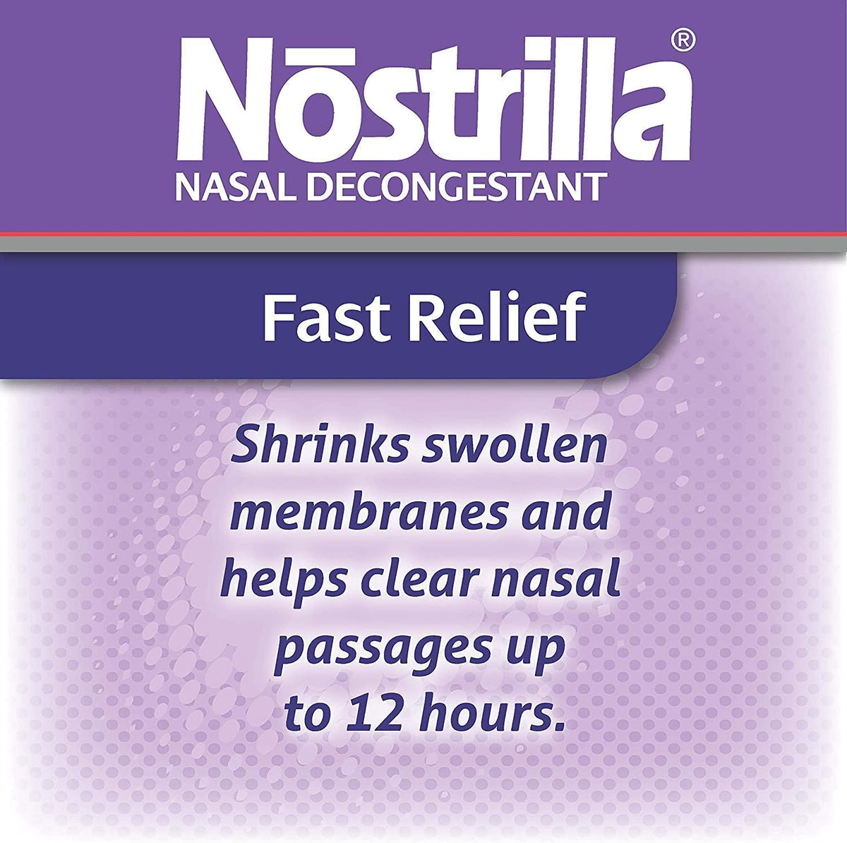 Nostrilla Nasal Decongestant Spray 0.5 oz β Stuffy Nose Relief (6 Pack)