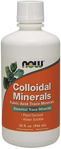 NOW Foods Colloidal Minerals Liquid - معادن غروية سائلة من ناو فودز - معادن نادرة مشتقة من النباتات، 32 أوقية