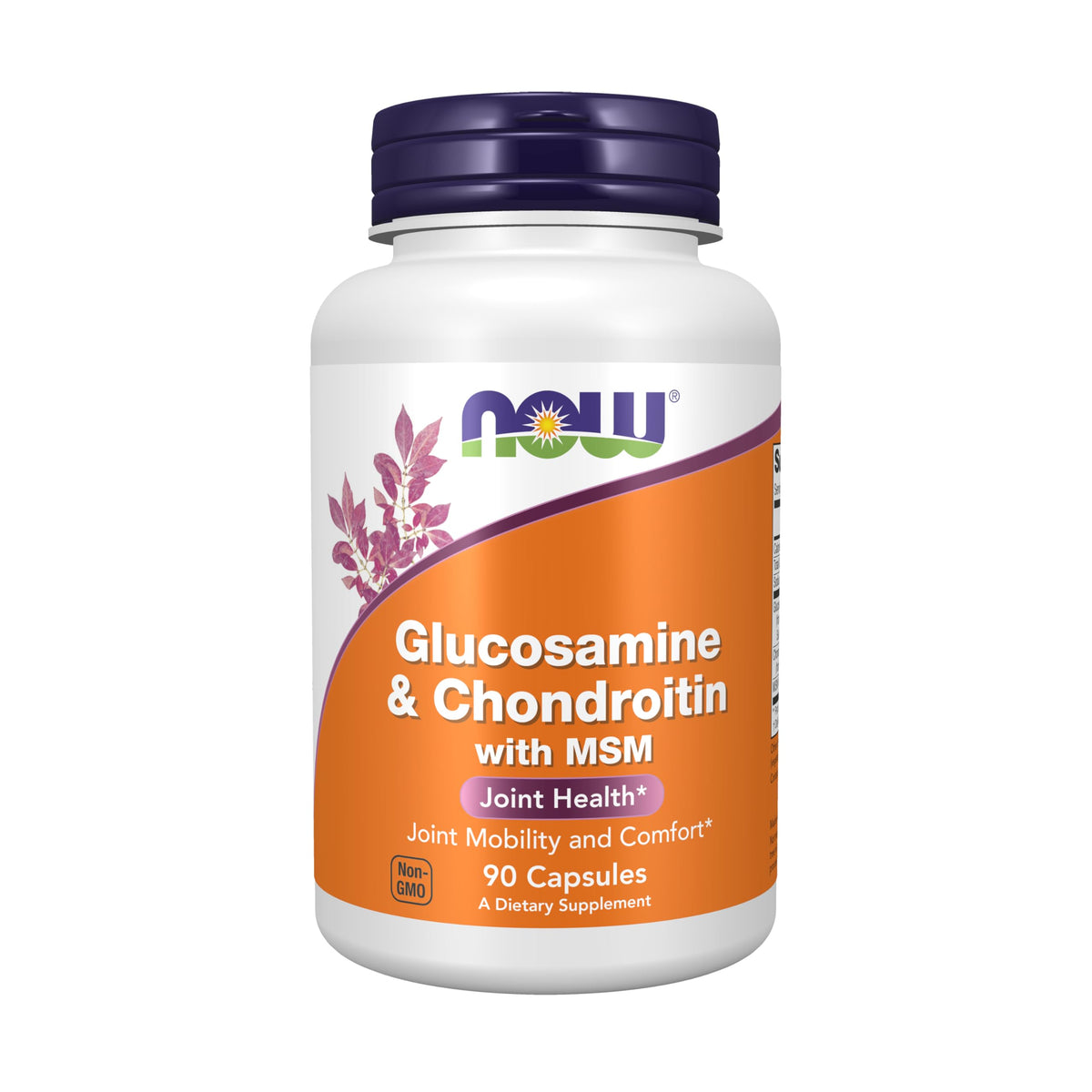 NOW Foods Glucosamine & Chondroitin with MSM β Joint Health, Mobility & Comfort, 90 Veg Capsules