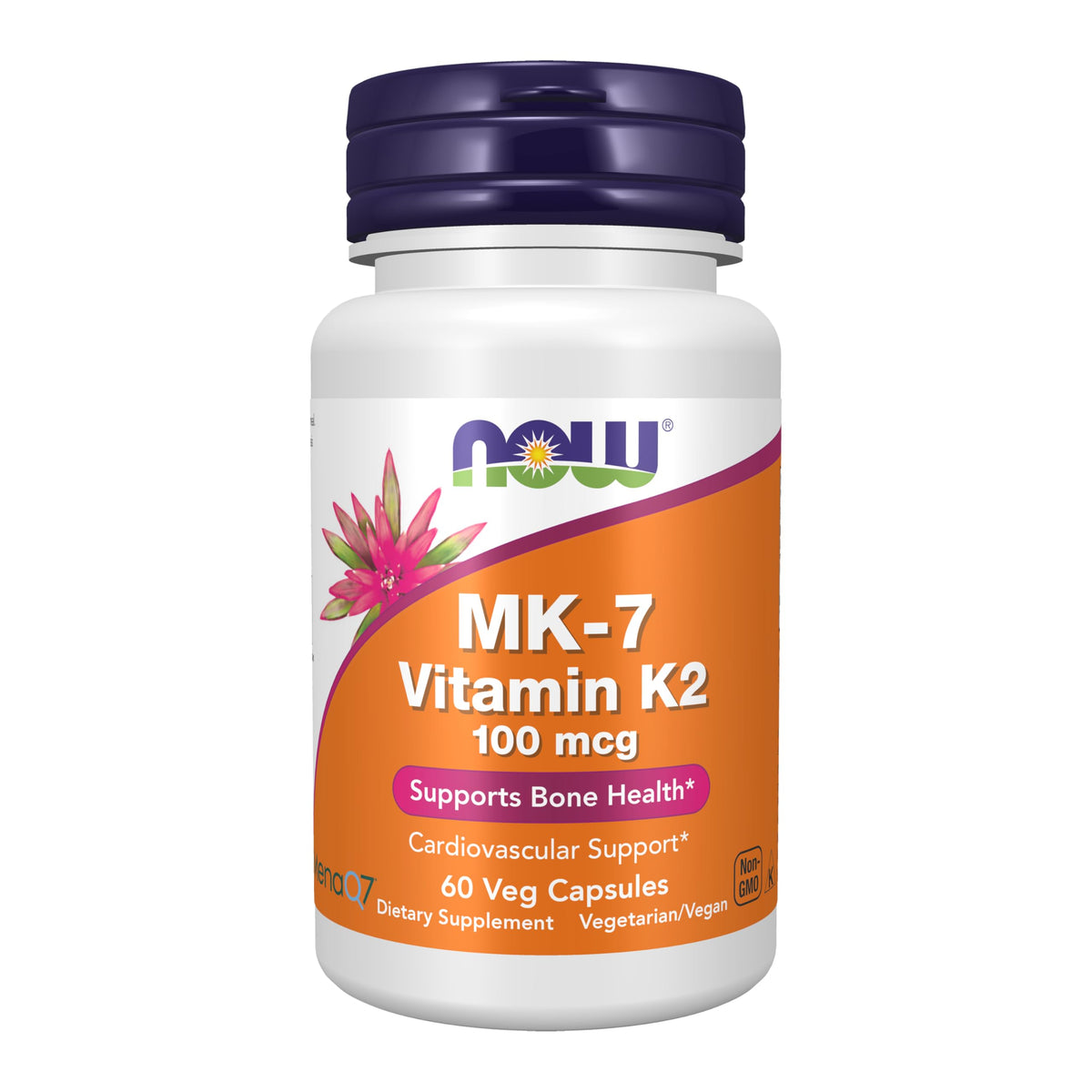 كبسولات NOW Foods فيتامين K-2 MK-7 بتركيز 100 مكجم نباتية – لصحة القلب والعظام
