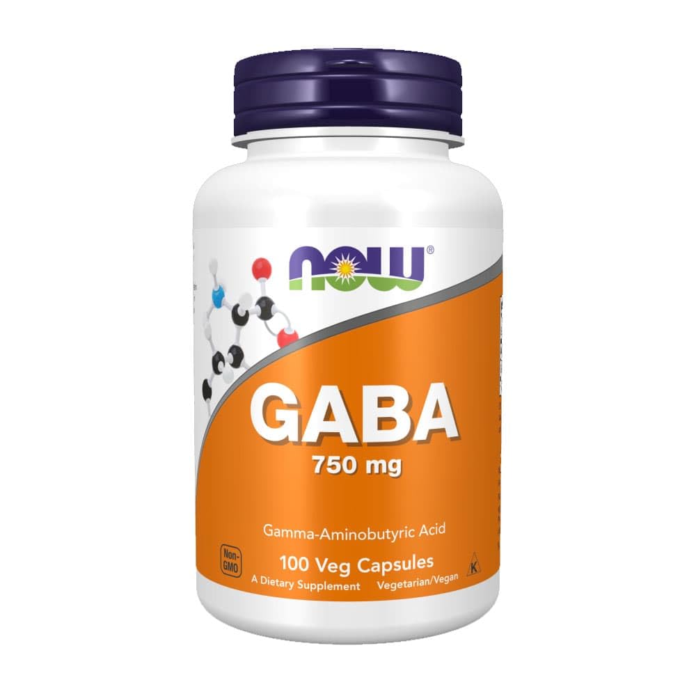 Now Foods GABA 750mg - 100 كبسولة نباتية
