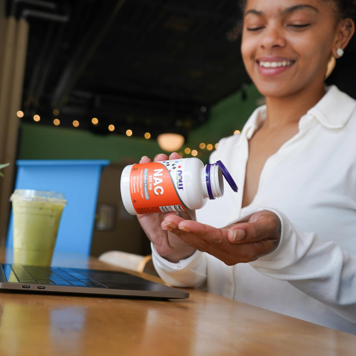 NOW NAC (إن-أسيتيل سيستين) 600 ملجم مع السيلينيوم – 100 كبسولة | NOW Foods