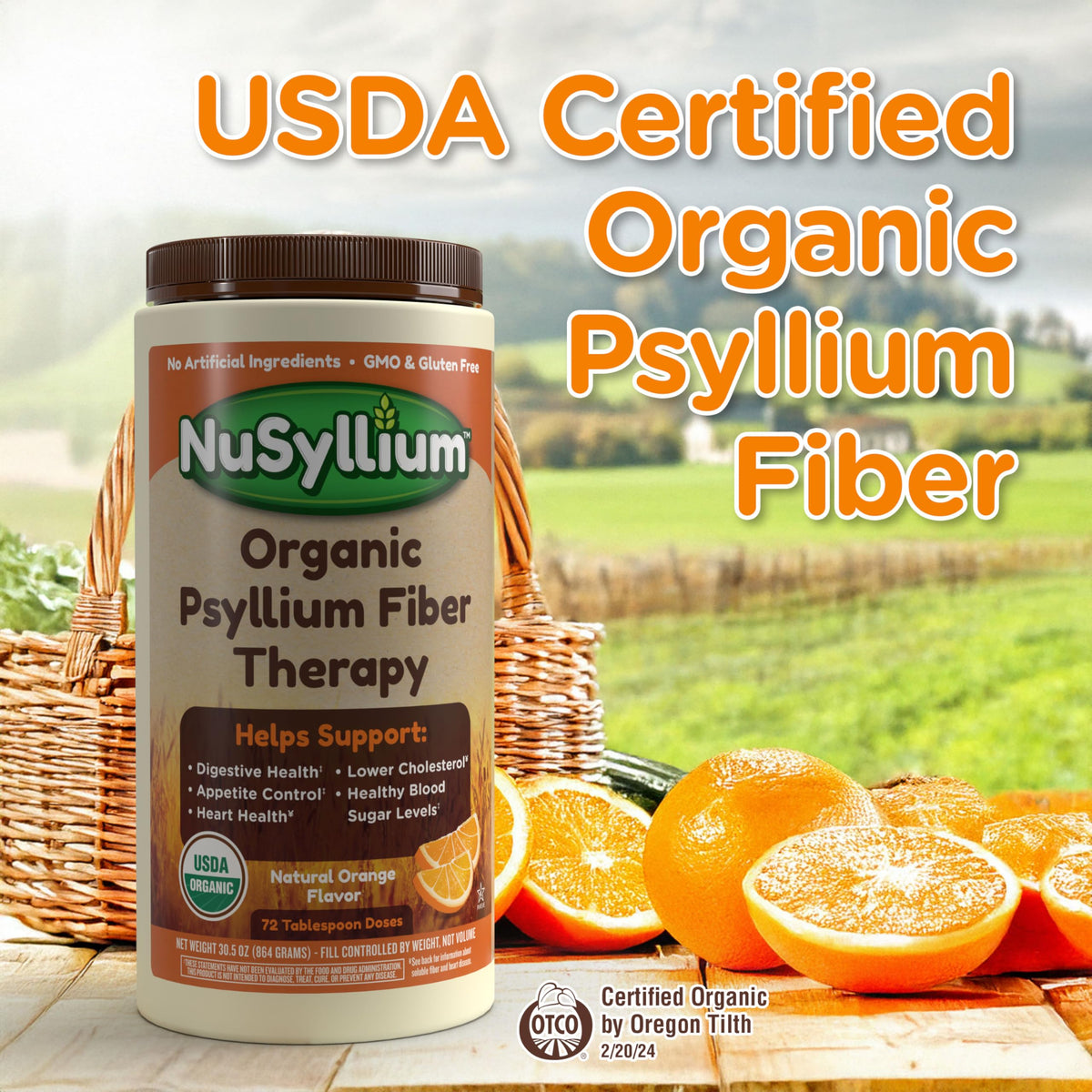 NuSyllium Ultra Psyllium Husk Powder Organic 10.7 oz – سكر مجاني كيتو ألياف