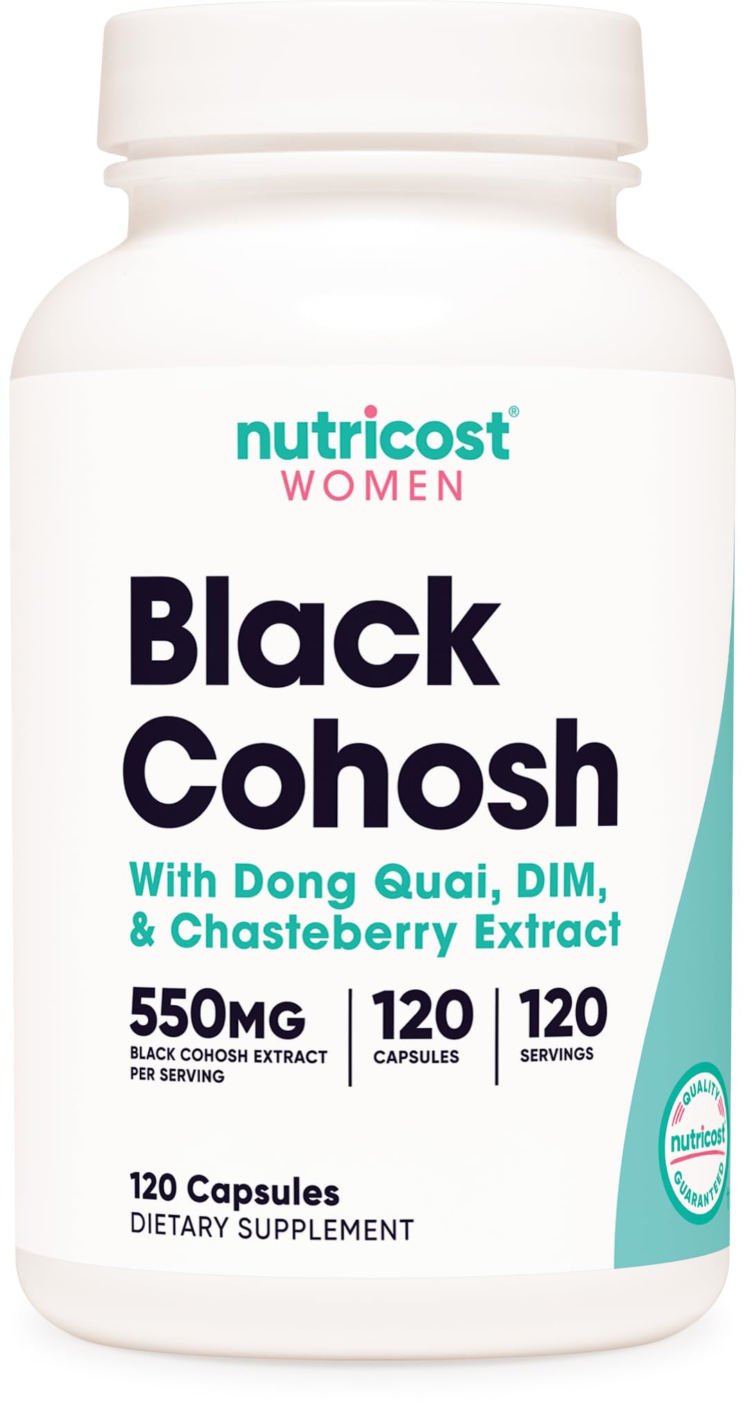 Nutricost الكوهوش الأسود 660 ملجم للنساء | 120 كبسولة نباتية | غير معدل وراثيًا، خالٍ من الجلوتين